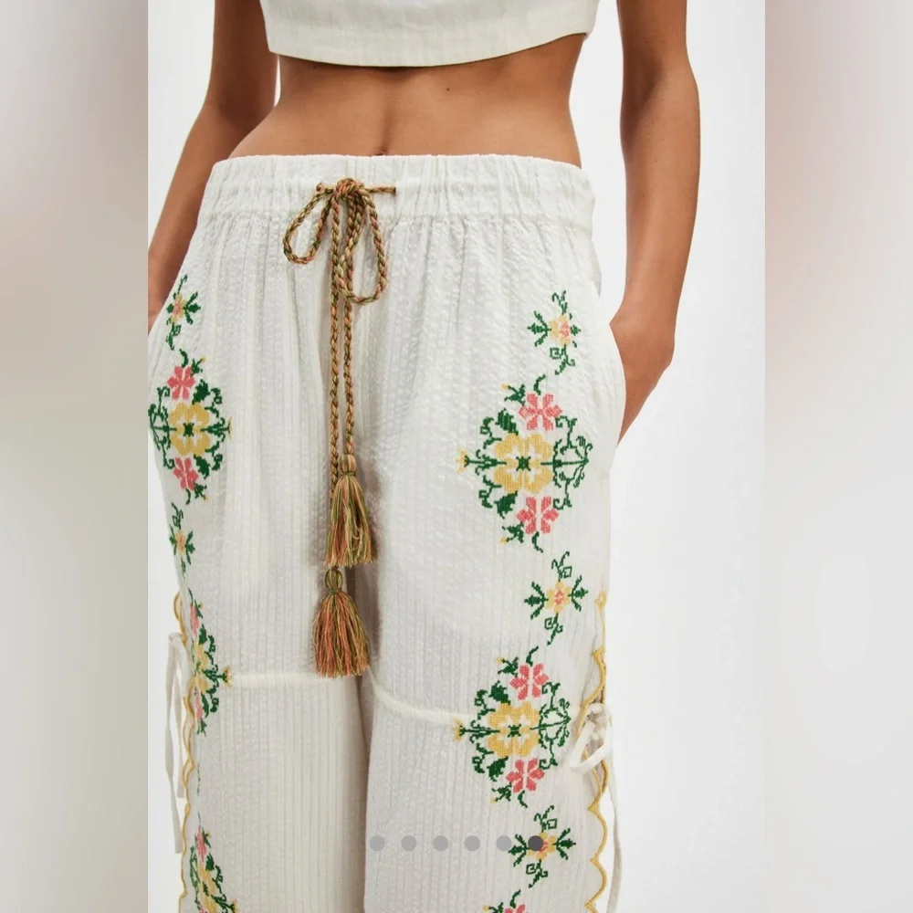 Free People Spring Breeze tie Pants - Picture 4 of 8